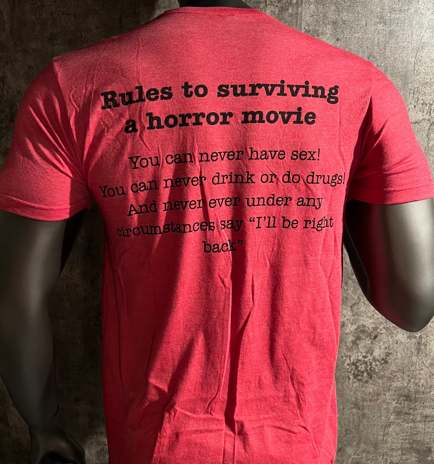 Heather Red Short Sleeve NJBatesMotel Horror Character Tee 2022